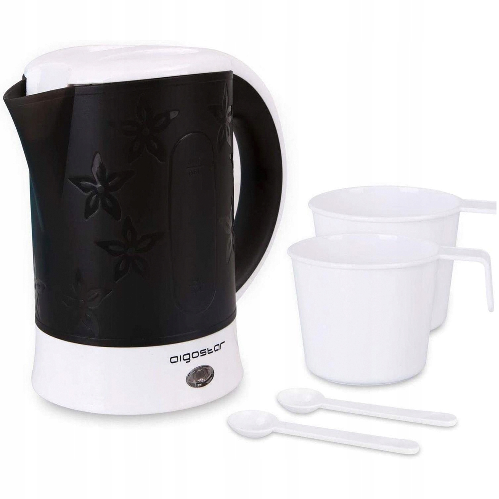 Aigostar Cooltravel 30JQL rýchlovarná kanvica 650 W 0,6 l čierna
